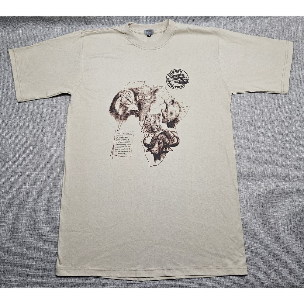 Vintage‎ Hummer Expiditions Shirt Mens Large African Safari GM H2 4x4 90s